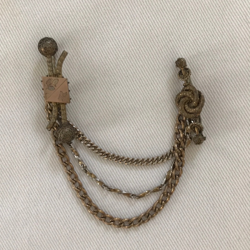 Beautiful Vintage Brooch With Hermès Pouch